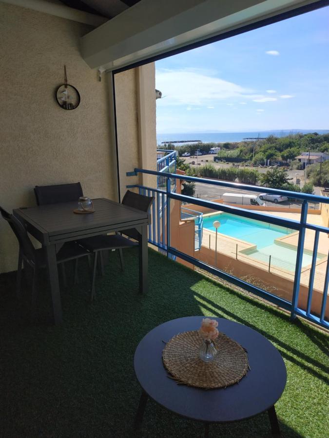 Appartement, Vue Sur Mer, Acces Direct Plage, Piscine Vias Eksteriør billede